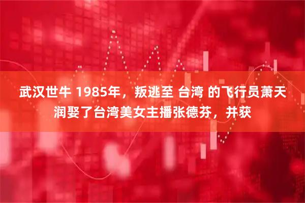 武汉世牛 1985年，叛逃至 台湾 的飞行员萧天润娶了台湾美女主播张德芬，并获