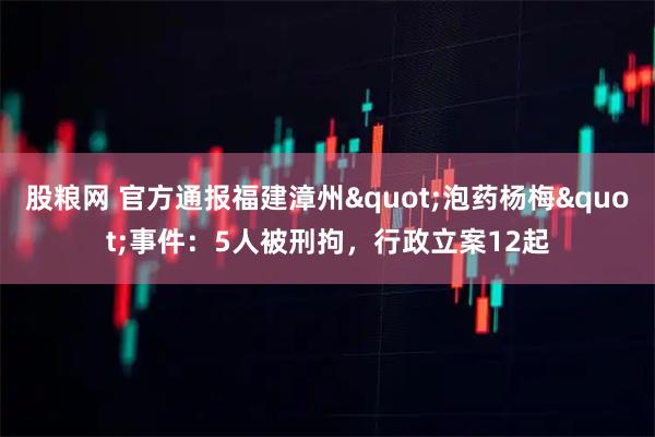 股粮网 官方通报福建漳州"泡药杨梅"事件：5人被刑拘，行政立案12起