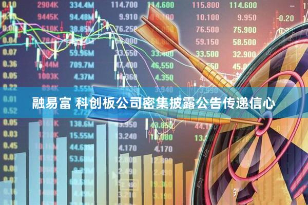融易富 科创板公司密集披露公告传递信心