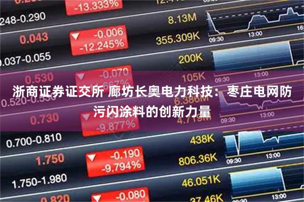 浙商证券证交所 廊坊长奥电力科技：枣庄电网防污闪涂料的创新力量